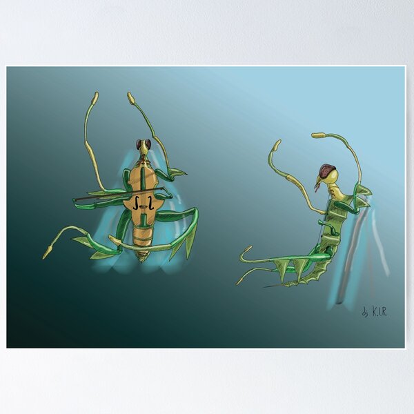 Mantis viola da gamba X Y Poster