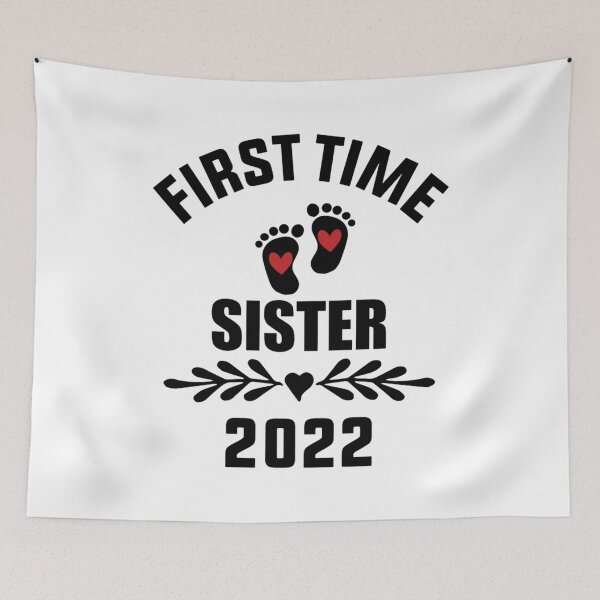 Artikelvorschau, Erstmalige Schwester 2022 neue Schwester lustige neue Schwester entworfen und verkauft von MomFina.