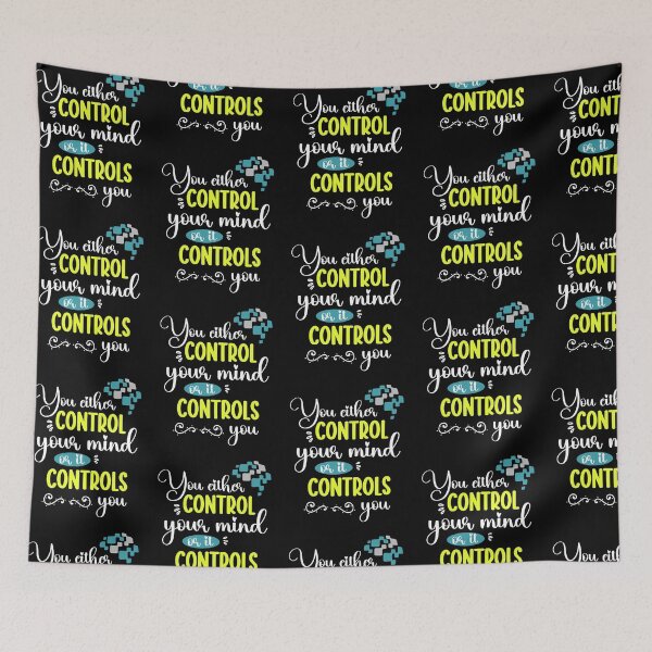 Item preview, You either control your mind or it controls you - squares - mind control Quotes designed and sold by epicmarketing.