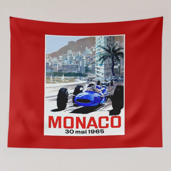 Item preview, MONACO GRAND PRIX : Vintage 1965 Auto Racing Print designed and sold by posterbobs.