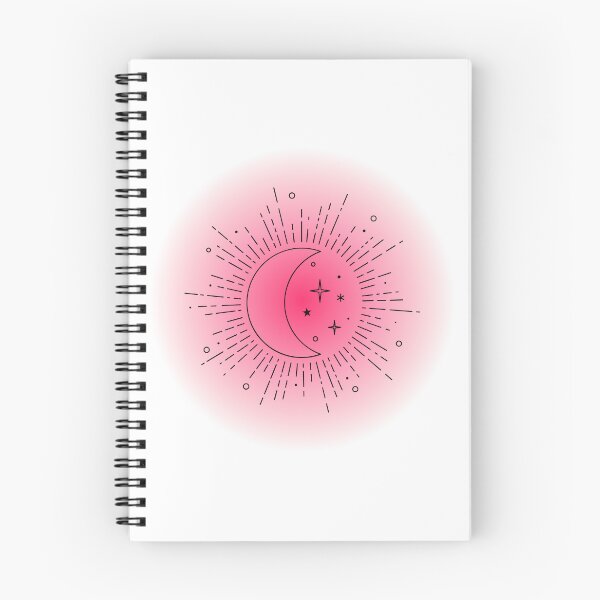 Item preview, Aesthetic pink gradient moon circle design  designed and sold by Holly-berry-art.