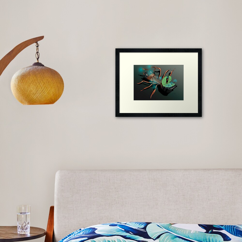 Item preview, Framed Art Print designed and sold by dj-KIR.