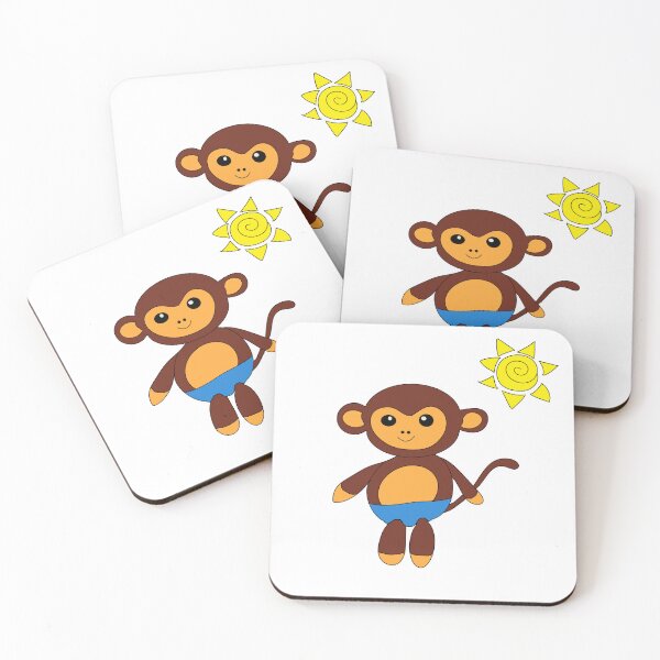 Item preview, Beach Boy Monkey with Sun designed and sold by SoniasArtwork.