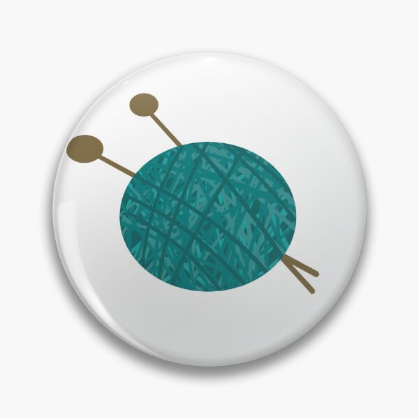 Item preview, Yarn Ball With Knitting Needles designed and sold by yarnandstitch.