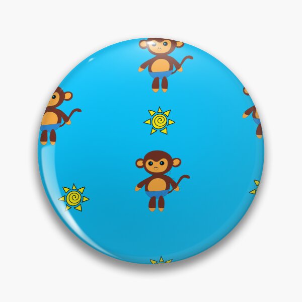 Item preview, Blue Beach Boy Monkey with Sun designed and sold by SoniasArtwork.