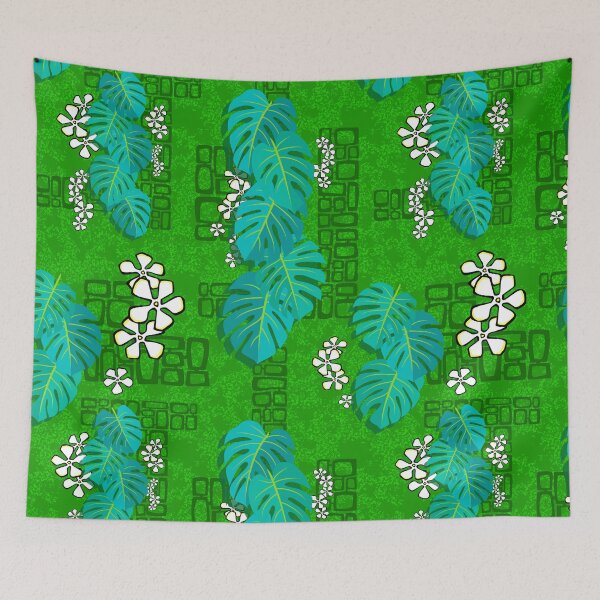Item preview, Tiki Garden Wall - green designed and sold by MadTropic.