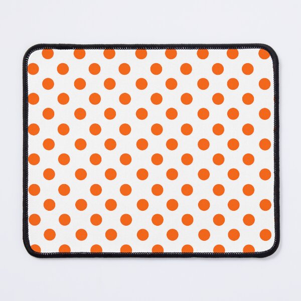 Item preview, White with Orange Polka Dots designed and sold by TheFrostedDonut.