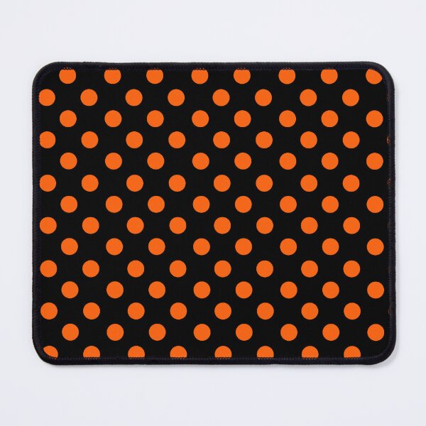 Item preview, Black with Orange Polka Dots designed and sold by TheFrostedDonut.