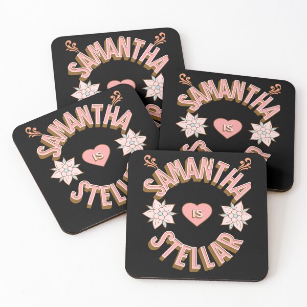 Item preview, Samantha is Stellar - First Names - Birthday Gifts - Alliteration Fans designed and sold by epicthoughts.