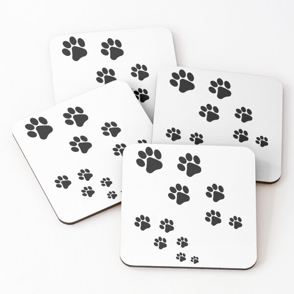 Item preview, Dog paw prints Dalmatian look black and white designed and sold by KeepItSimple089.