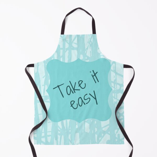 Aperçu de l'œuvre Take it easy en turquoise créée et vendue par PausePapote.