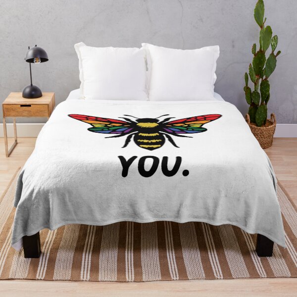Aperçu de l'œuvre Abeille tu es toi LGBT Gay Lesbian Pride créée et vendue par designbychow.