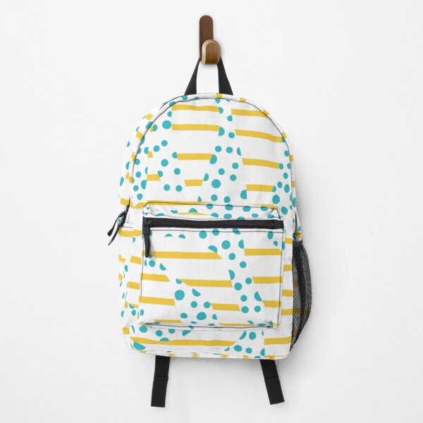 Item preview, Spots and Stripes 2 - Turquoise and Yellow designed and sold by LAEC-Shop.