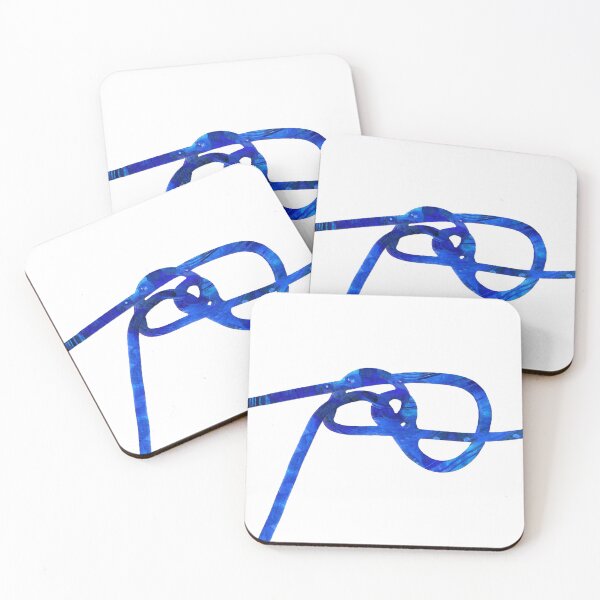 Item preview, Tangled Up - White And Blue Abstract Modern Art by Sharon Cummings designed and sold by Sharon Cummings Art.