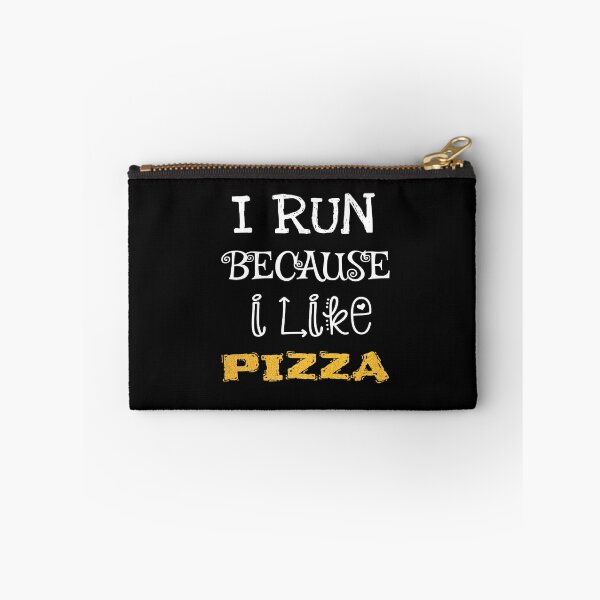 Item preview, I Run Because I Like Pizza designed and sold by ZubiyaArt.