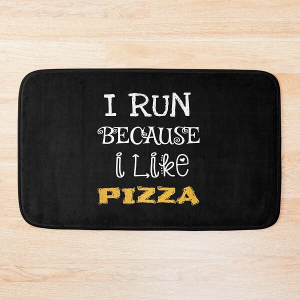 Item preview, I Run Because I Like Pizza designed and sold by ZubiyaArt.