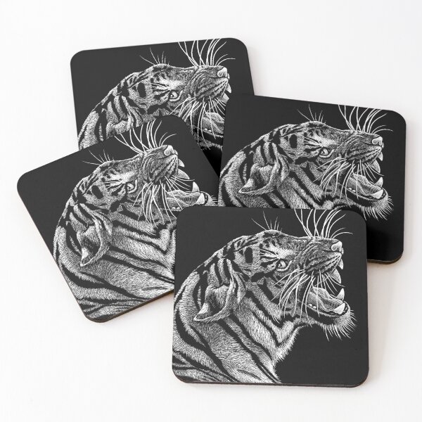 Item preview, Roaring Tiger Scratchboard Art designed and sold by StevenCrawley.