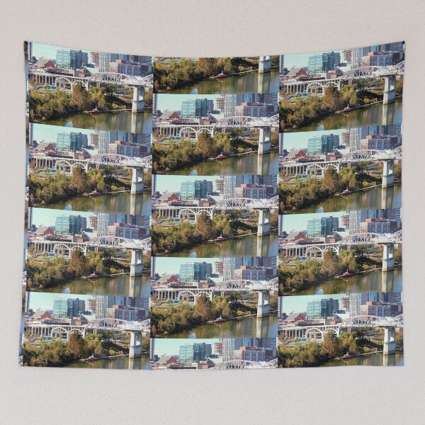 Item preview, View of Downtown Nashville and the Cumberland River designed and sold by Martha Sherman.