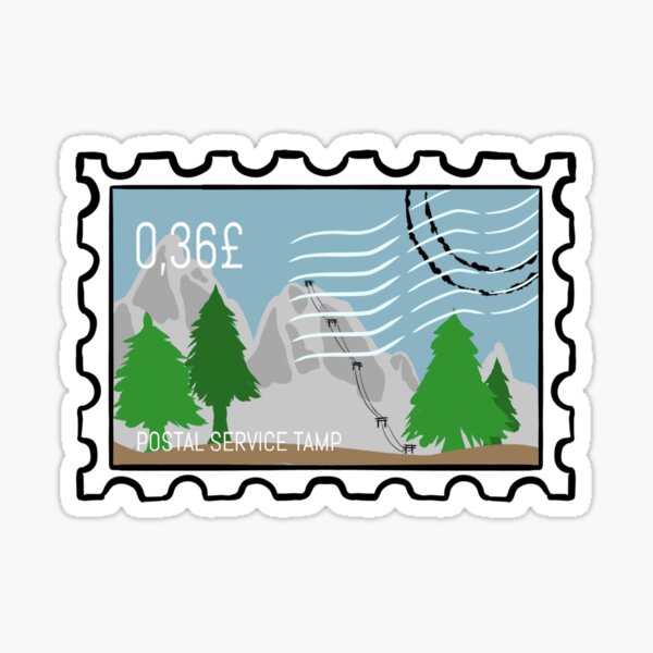 Watercolor Postal Stamps | Sticker