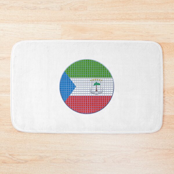 Item preview, Equatorial Guinea Flag Rounded - Squares Pixel  designed and sold by MoonElite.