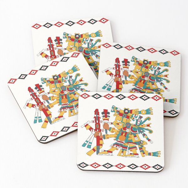 Item preview, Huitzilopochtli - Primary Aztec God of War Borgia Style Tee Shirt designed and sold by Aztectees.