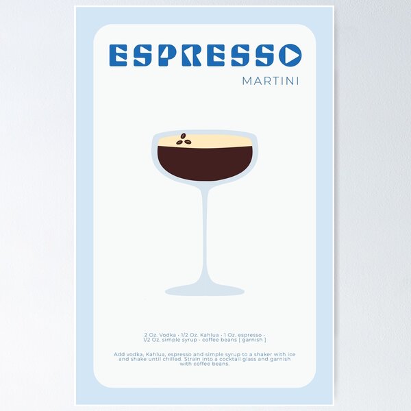 Item preview, Espresso Martini Poster designed and sold by Hannahs00.