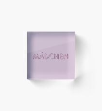Mädchen Acrylic Block