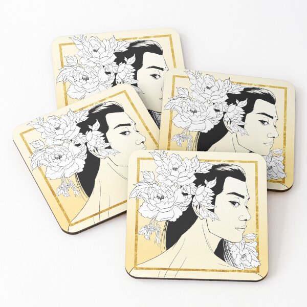 Item preview, golden peonies designed and sold by nixie16.