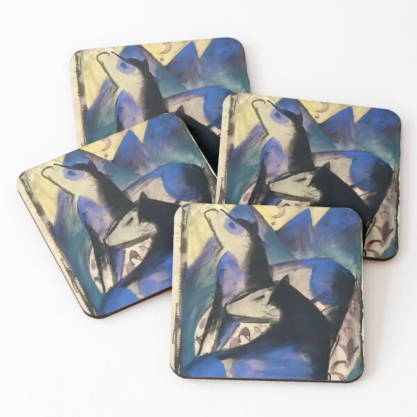 Item preview, Two Blue Horses by Franz Marc designed and sold by WonderweissStudio.