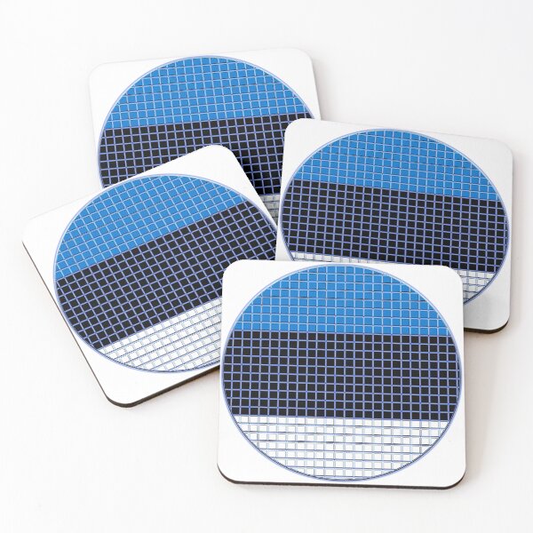 Item preview, Estonia Flag Rounded - Squares Pixel  designed and sold by MoonElite.