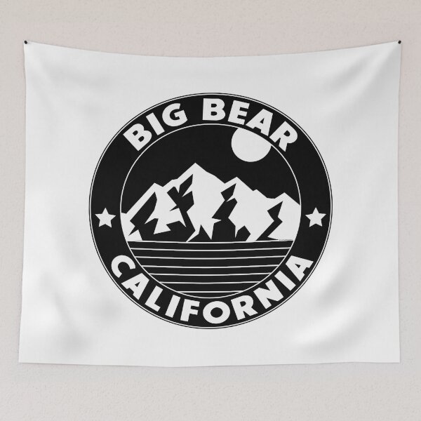 Item preview, Skiing Big Bear California Hike Ski Snowboard Mountain Bike CA designed and sold by DESTINATIONS DECAL.