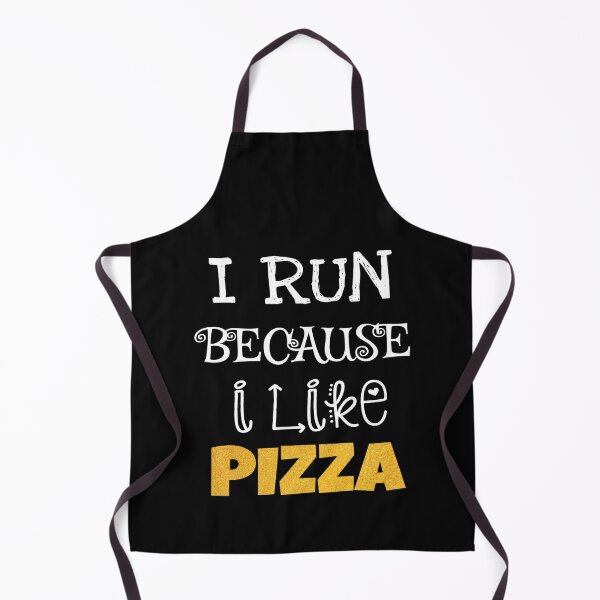 Item preview, I Run Because I Like Pizza designed and sold by ZubiyaArt.