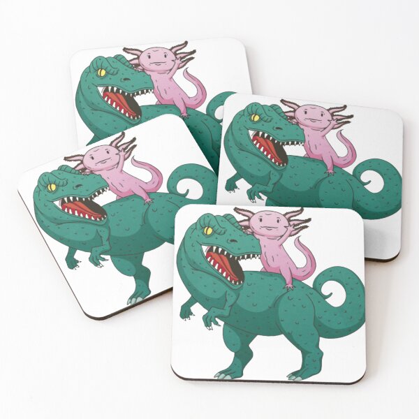 Item preview, Axolotl riding a T-Rex designed and sold by Digital-Zoo.