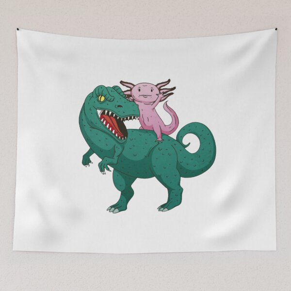 Item preview, Axolotl riding a T-Rex designed and sold by Digital-Zoo.