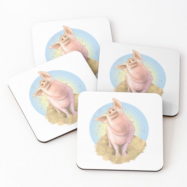 Item preview, Muddy Happy Pig Shaking mud designed and sold by Penny Stanley (ICONIC FOX GRAPHICS).