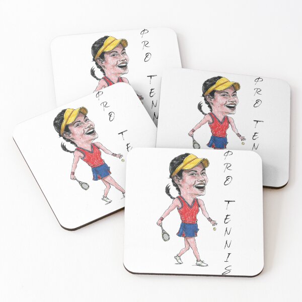 Item preview, Emma Raducanu Pro Tennis caricature designed and sold by dizzycatbiz.