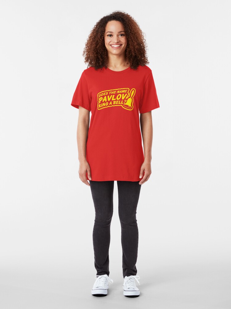 Alternate view of Does the Name Pavlov Ring a Bell? Slim Fit T-Shirt
