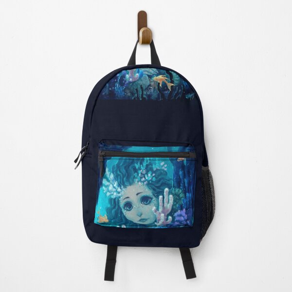 Item preview, Blue Cute Underwater Mermaid Mermay designed and sold by Papaya-Prints.