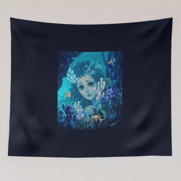 Item preview, Blue Cute Underwater Mermaid Mermay designed and sold by Papaya-Prints.