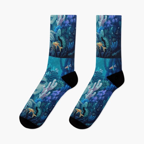 Item preview, Blue Cute Underwater Mermaid Mermay designed and sold by Papaya-Prints.