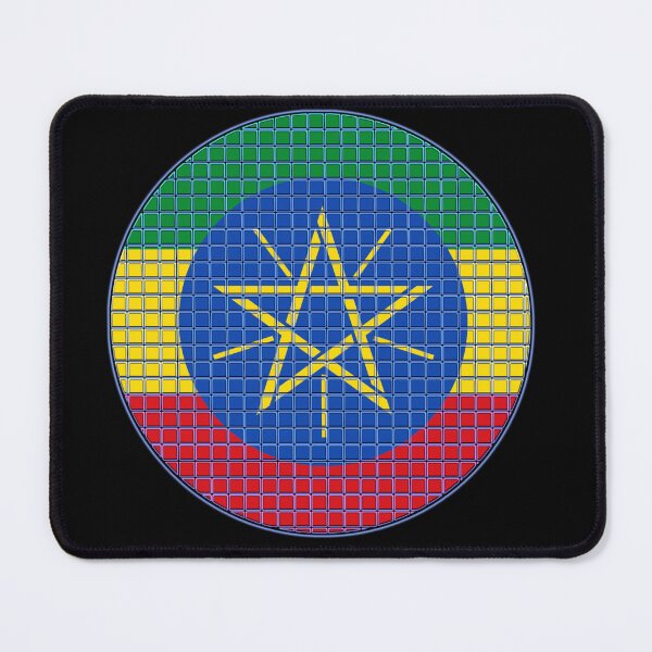 Item preview, Ethiopia Flag Rounded - Squares Pixel designed and sold by MoonElite.