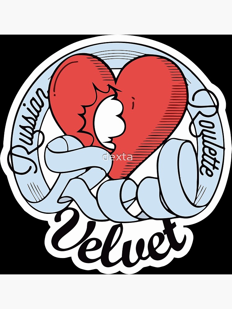 russian roulette red velvet Sticker for Sale by dexta