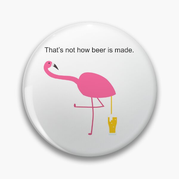 Item preview, Reversed flamingo peeing beer. designed and sold by TINTOUIN.
