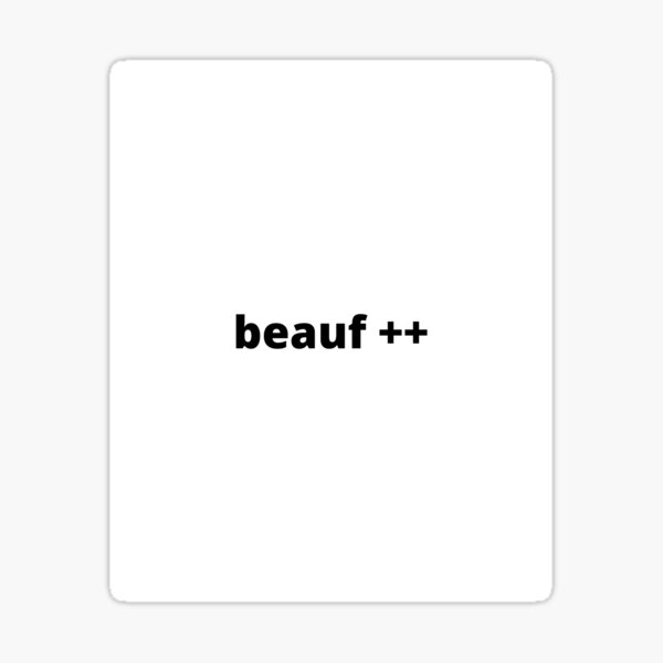 beauf++ Sticker