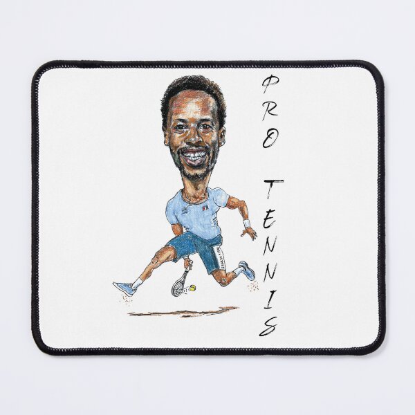 Item preview, Gael Monfils Pro Tennis caricature designed and sold by dizzycatbiz.
