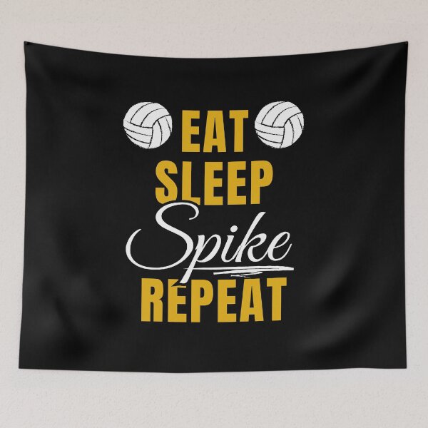 Item preview, funny volleyball - eat, sleep, spike, repeat designed and sold by RomualdGR.