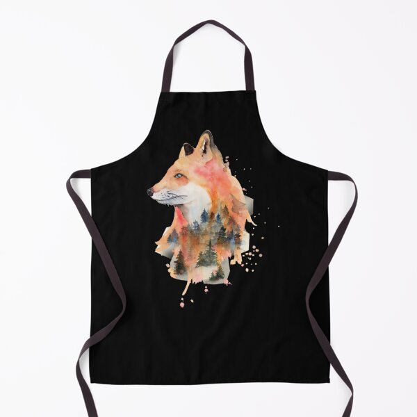 Item preview, Colorful Fox with Forest in Watercolor Style Design  designed and sold by SheaLN.