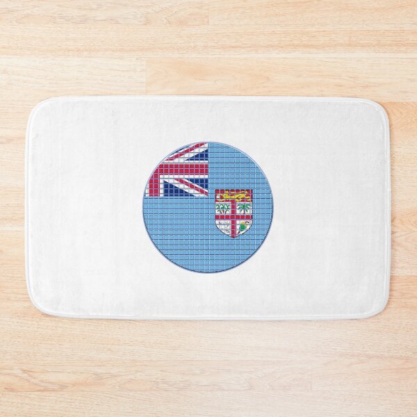 Item preview, Fiji Flag Rounded - Squares Pixel  designed and sold by MoonElite.
