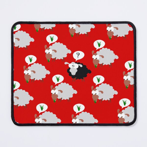 Item preview, funny different sheep design, different sheep and unique lover Mask designed and sold by NEBULAmonopro.