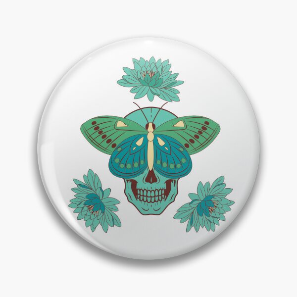 Item preview, Green skull-butterfly designed and sold by KS-Y.